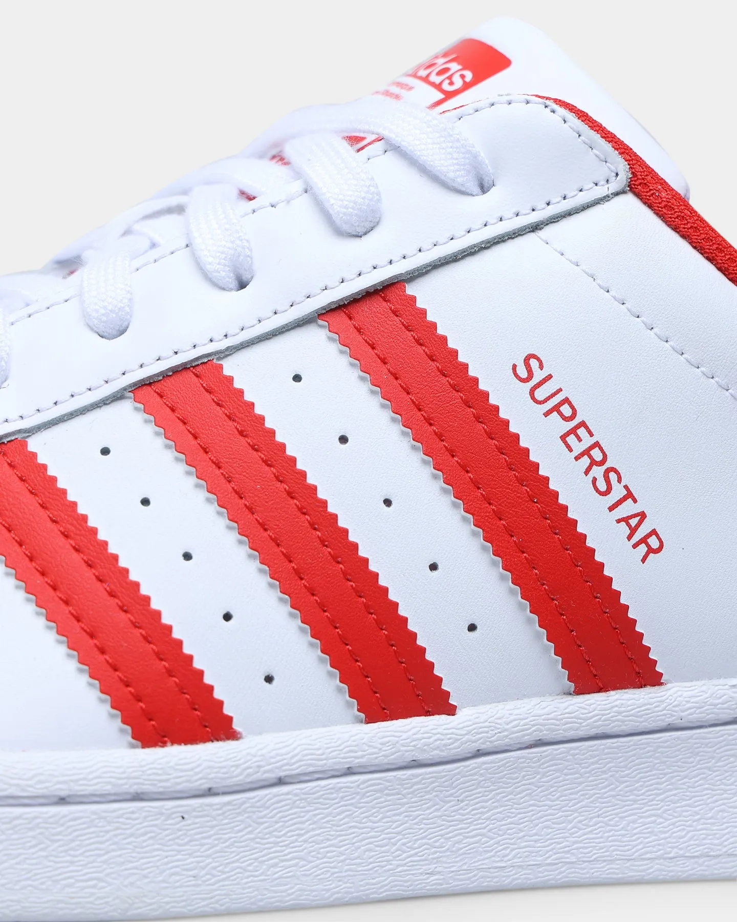 Adidas Superstar Cloud White / Vivid Red