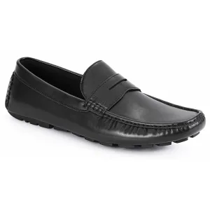 Amile Tommy Hilfiger Men's Penny Loafers, Black