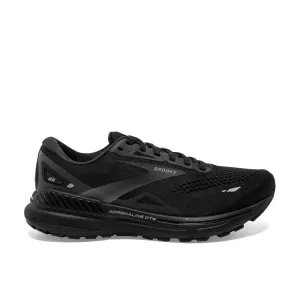 Brooks Adrenaline GTS 23 Wide (Womens) - Black/Black/Ebony