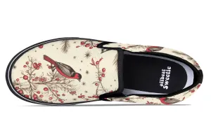 Christmas Birds Slip Ons