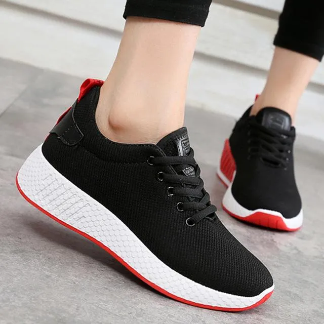 Comfortable women sneakers air mesh