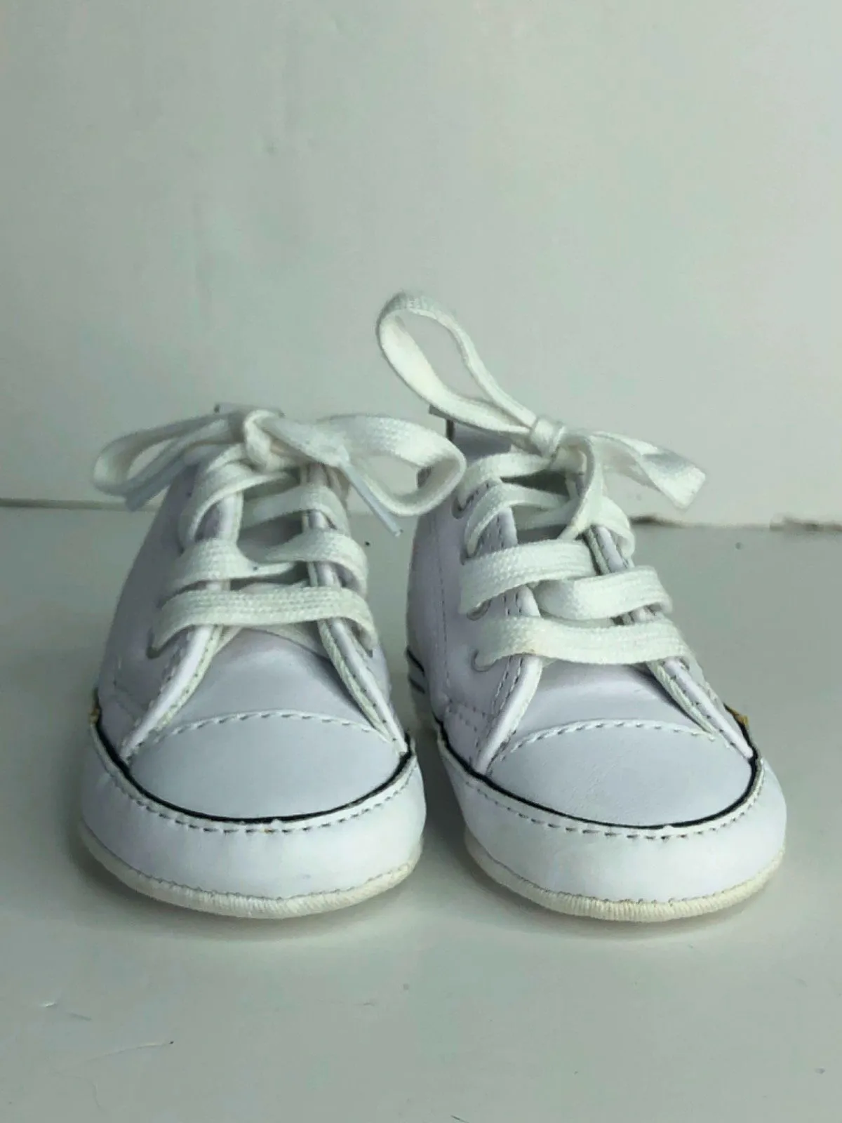 Converse White All Star Crib Shoes UK 2 EU 18