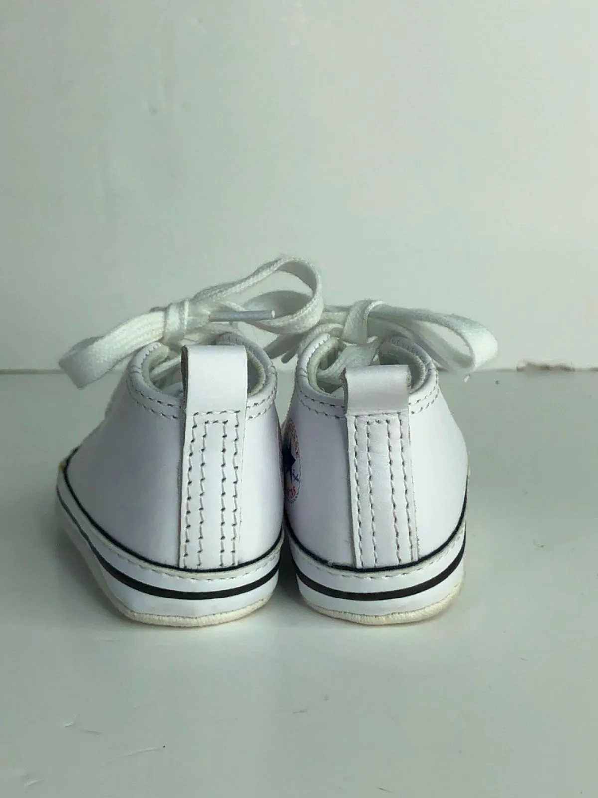 Converse White All Star Crib Shoes UK 2 EU 18