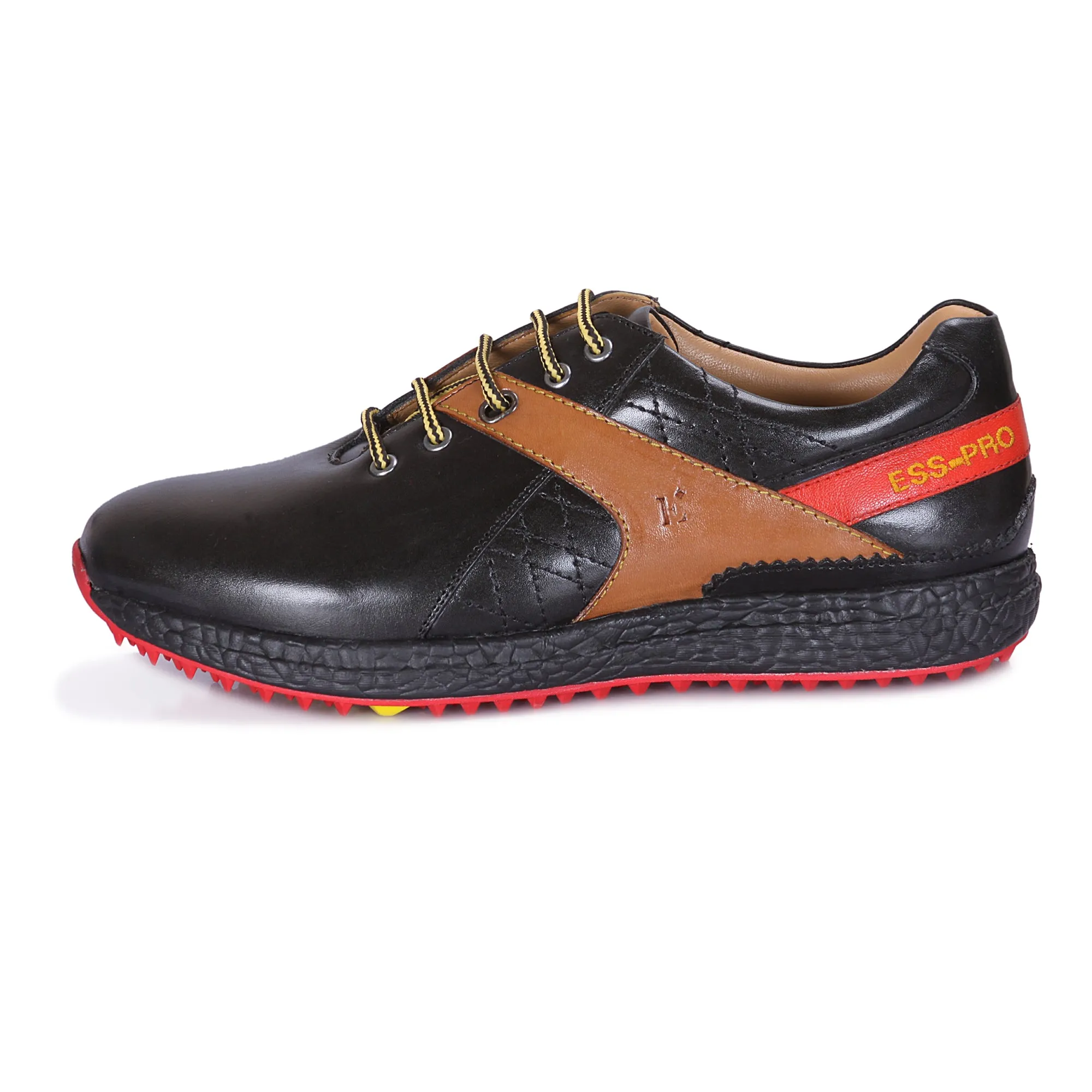 Dollar Black, Red & Tan Golf Shoes