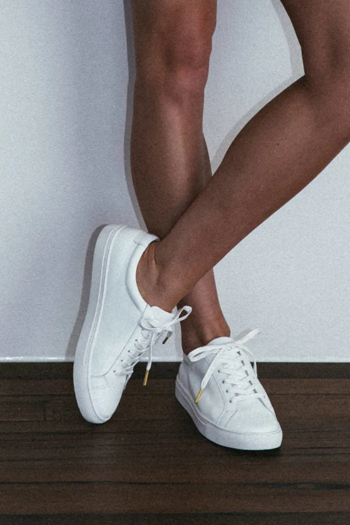 Essential White Leather Sneaker