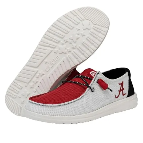 Hey Dude Women's Wendy Alabama Crimson Tide Size 9 | Women’s Shoes | Women’s Slip-on Loafers | Comfortable & Light-Weight