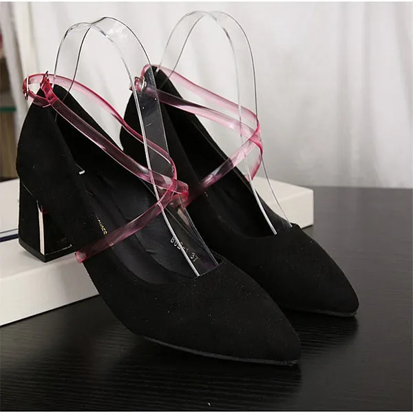 High Quality Elastic Transparent Ankle Shoes Strap