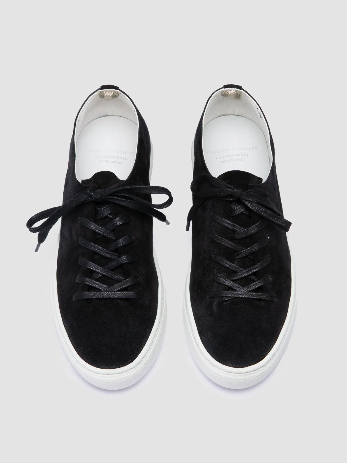 LEGGERA 100 - Black Suede Low Top Sneakers