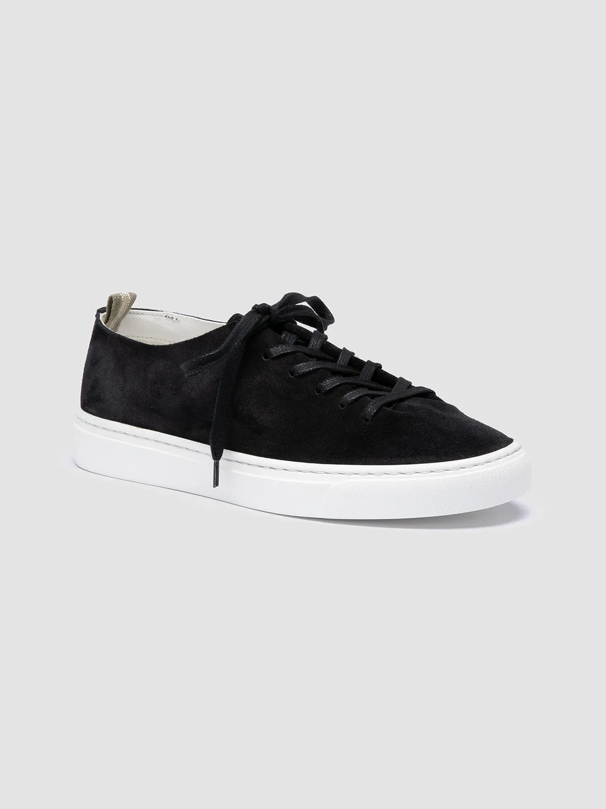 LEGGERA 100 - Black Suede Low Top Sneakers