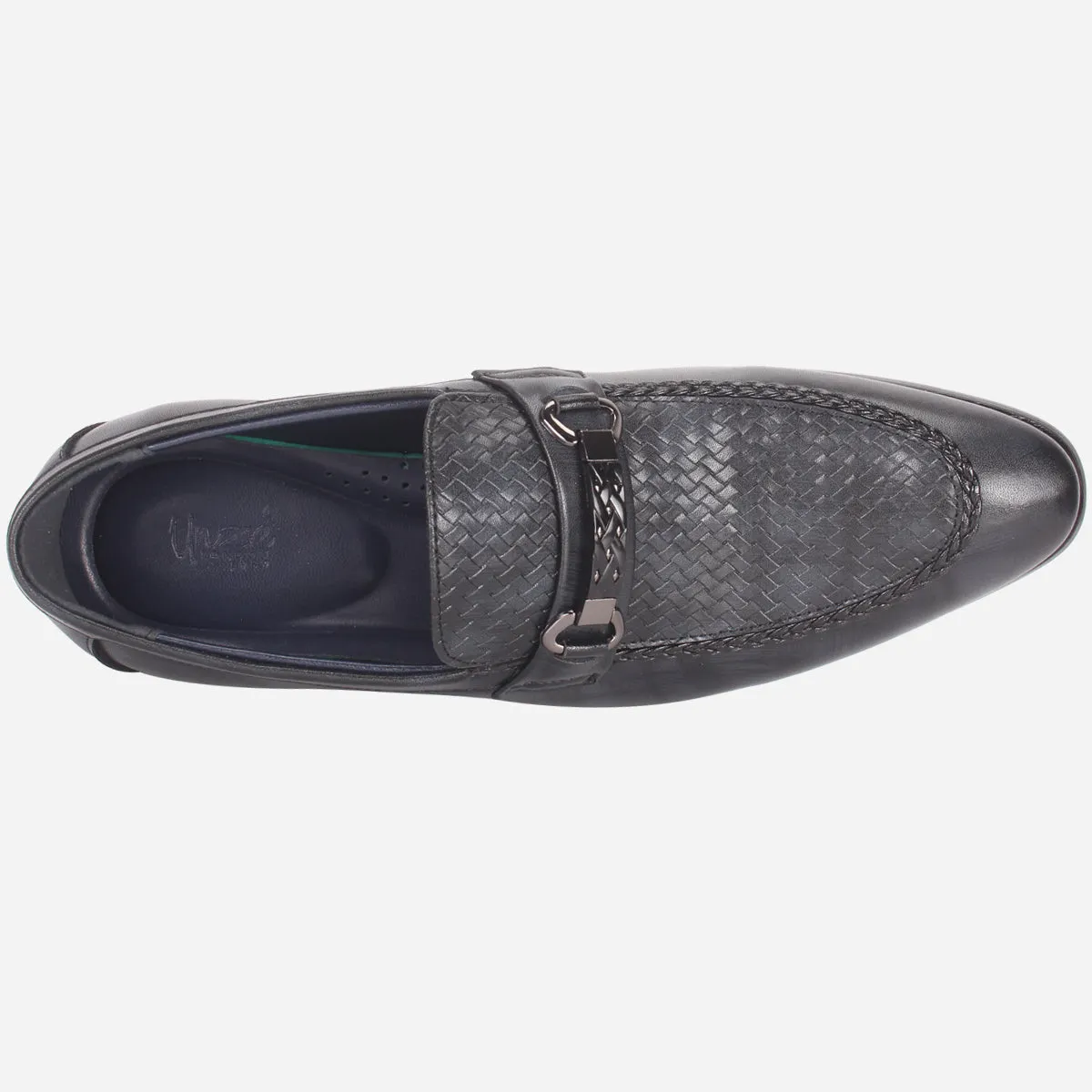 Mens "FAZAR" Leather Office Formal Slide In Shoes