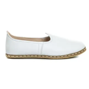 Men's White Slip On Shoes