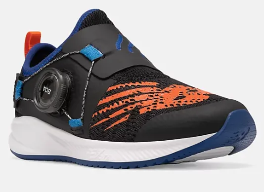 New Balance Black/Mandarin Fuel Core Reveal Children's Sneaker