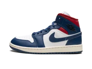 Nike Air Jordan 1 Mid "French Blue Gym Red"