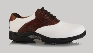 Notting White-Brown Golf Shoes