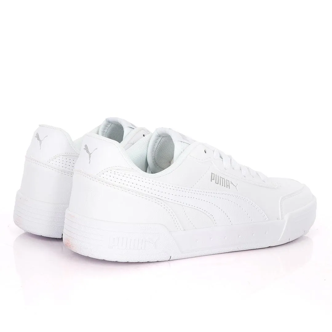 Puma Soft Foam Optimal Comfort All White Leather Sneakers