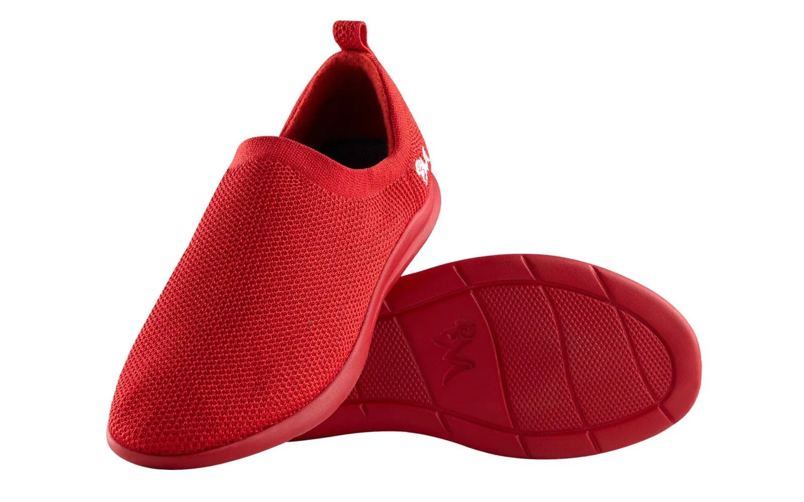 ReLive Knit Slip Ons : Fiery Red