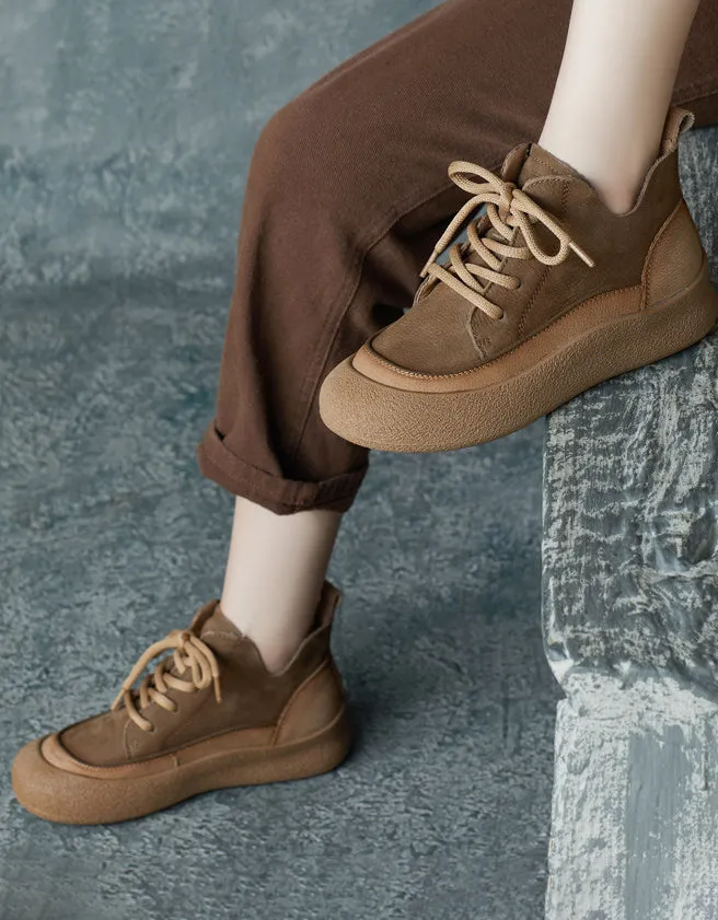 Suede Comfortable Casual Leather Flat Boots