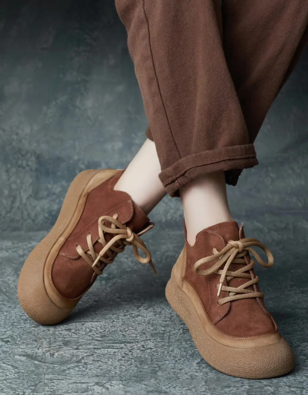 Suede Comfortable Casual Leather Flat Boots