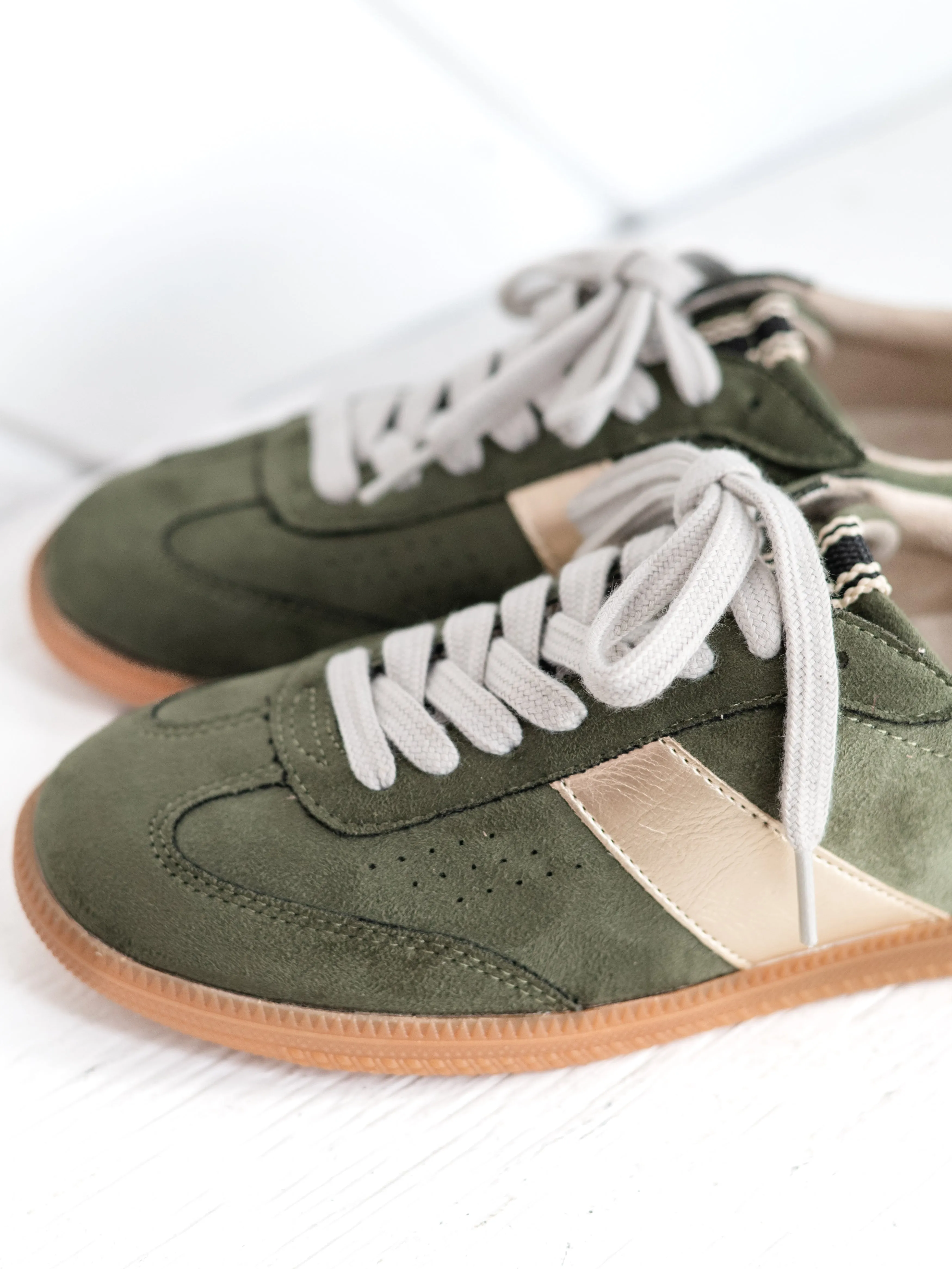 Sydney Olive Suede by ShuShop