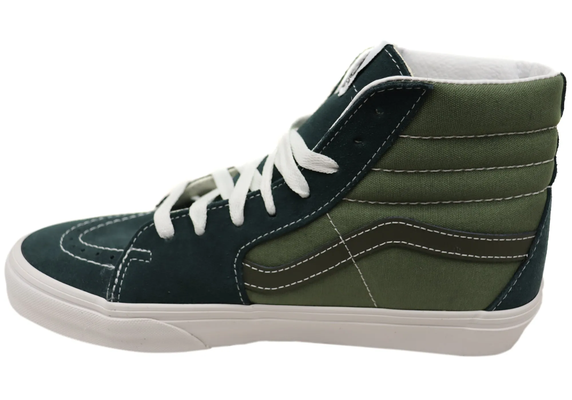 Vans Mens SK8 HI Tri Tone Green Hi Top Sneakers