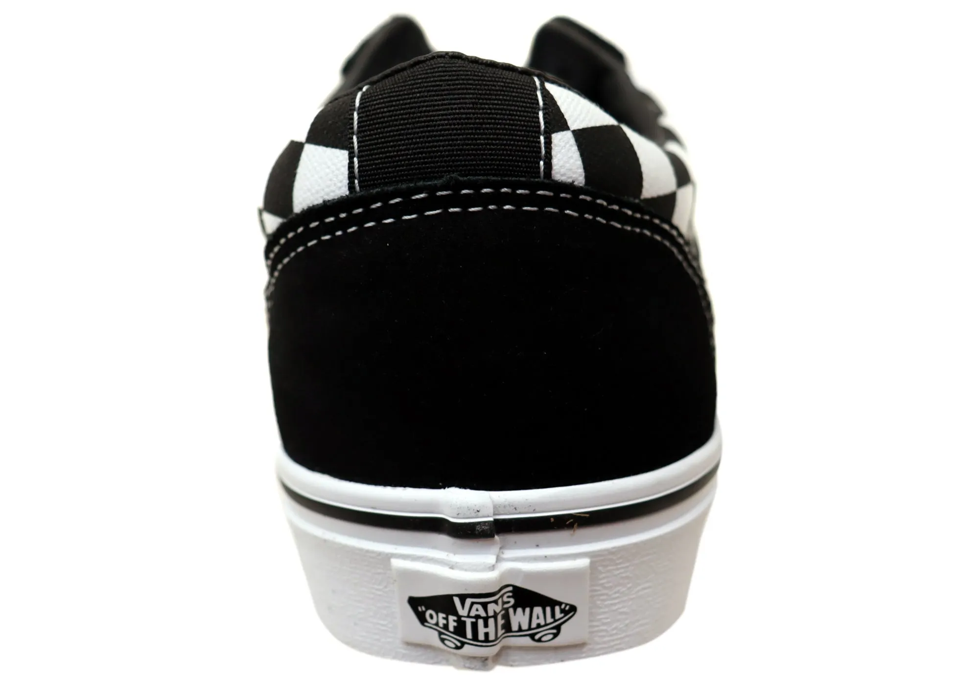 Vans Mens Ward Checkered Comfortable Lace Up Sneakers