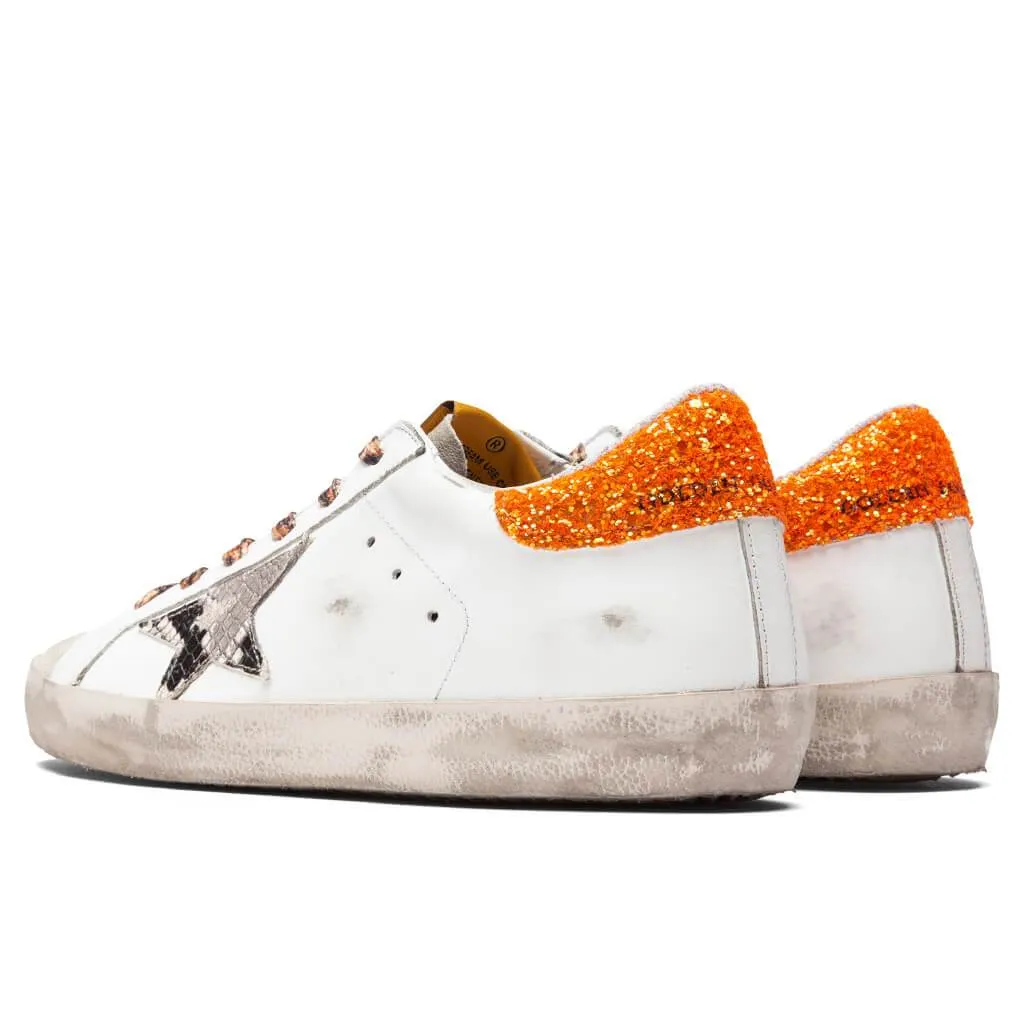 Women's Super-Star Sneakers - White/Rock Snake/Orange