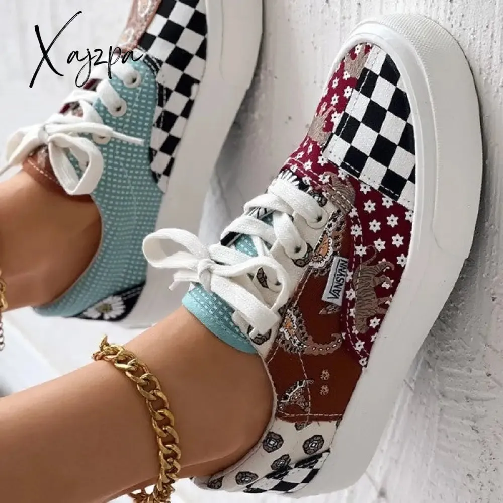 Xajzpa - Multicolor Casual Patchwork Round Comfortable Shoes