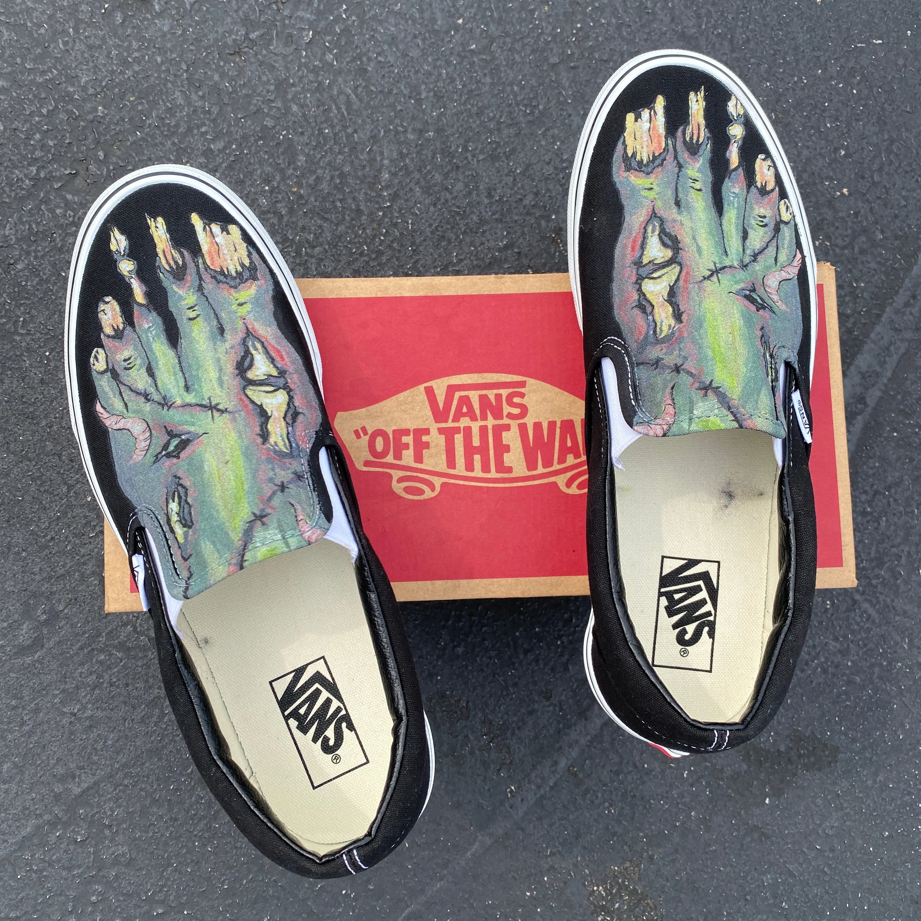 Zombie Feet - Custom Slip Ons